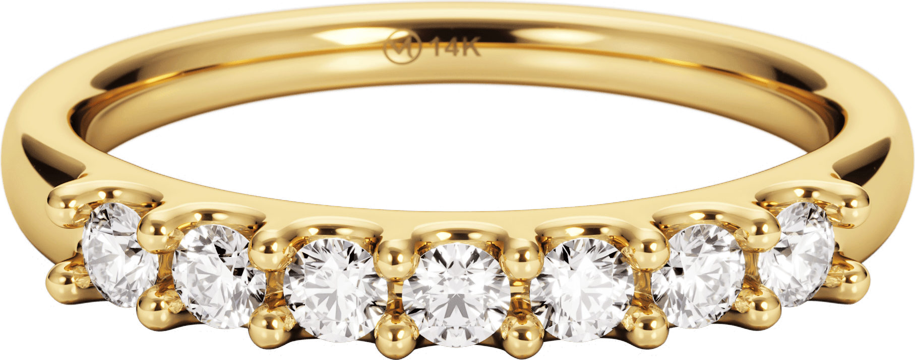 Bold Diamond Half Eternity Ring