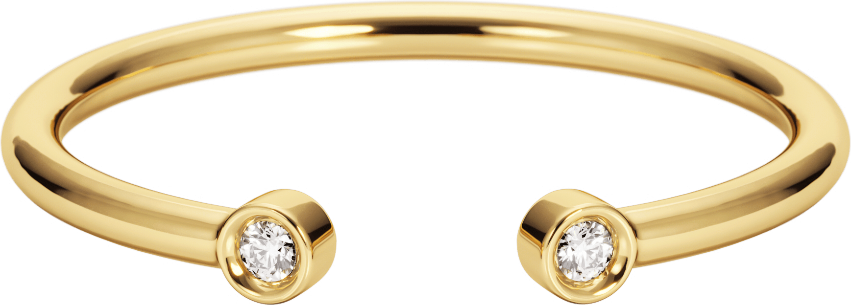 Diamonds Open Ring